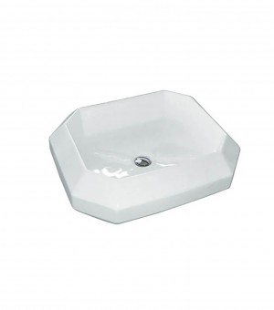 حوض مغسلة اوتس  برسلان  أبيض  صيني 50 × 58 سم   # 5077