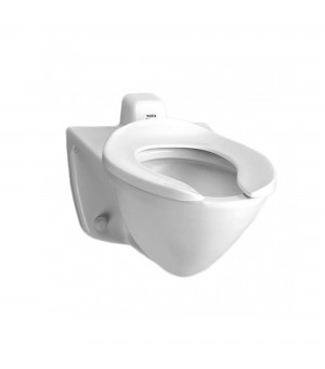 كرسي أفرنجي معلق أبيض - صناعة فتنامي  مع غطاء امريكي وسيفون مخفي TEF75LNV100 # TOTO - CST-708EH  