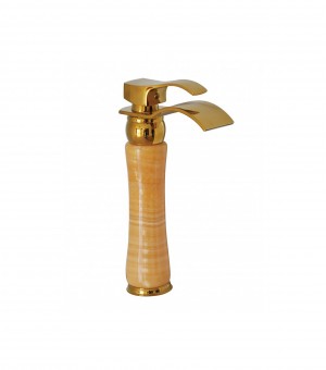 خلاط مغسلة رخام مذهب طويل صيني # 8096 خلاط مغسلة رخام مذهب طويل صيني # 8096