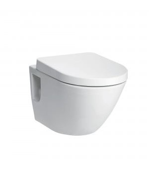 كرسي أفرنجي معلق أبيض 18 سم  مع غطاء (SOFT CLOSE) تصريف ترنيدو- صناعة فتنامي # TOTO - BASIC+ / C762E