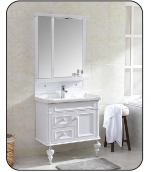 طقم مغسلة PVC حوض ومرايا باب 80 × 47 سم # JC-3066 طقم مغسلة PVC حوض ومرايا باب 80 × 47 سم # JC-3066