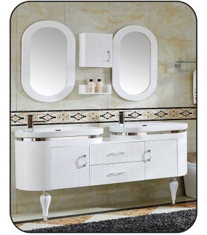 طقم مغسلة PVC حوضين مع مرايا 150سم # YJ-0001 طقم مغسلة PVC حوضين مع مرايا 150سم # YJ-0001