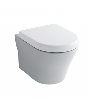 كرسي أفرنجي معلق أبيض 18 سم مع غطاء (SOFT CLOSE) تصريف ترنيدو- صناعة فتنامي # TOTO- Urbanique - CW162Y