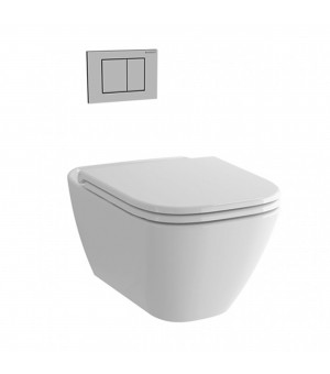 كرسي أفرنجي معلق أبيض 18سم مع غطاء (SOFT CLOSE) - صناعة اندونيسي #   TOTO - ALISEI - CW274JWS