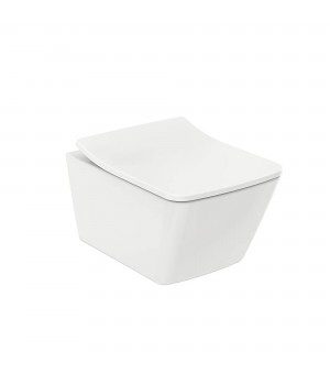 كرسي أفرنجي معلق أبيض 18سم مع غطاء الماني (SOFT CLOSE) تصريف تريندو - صناعة تايلاندي # TOTO - CW522A