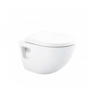 كرسي أفرنجي معلق أبيض 18سم مع غطاء  - صناعة اندونيسي # TOTO - CW580ME