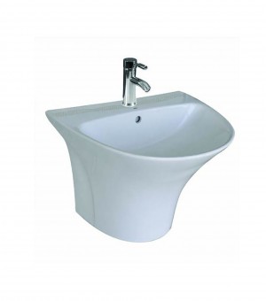 مغسلة  معلق مدور بورسلان أبيض  اوتس  صيني  56 × 43 × 42 مم # G807