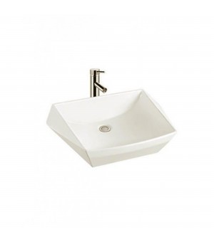 حوض مغسلة أبيض صيني 42 × 60 سم # LAD048