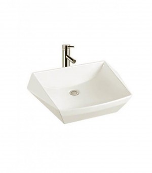 حوض مغسلة أبيض صيني 42 × 60 سم # LAD048