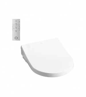 غطاء لكرسي أفرنجي  ابيض أتوماتيك مع ريموت كنترول - صناعة ماليزي # TOTO - WASHLET- TCF4732A#NW1