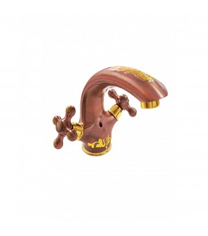 خلاط مغسلة نحاس  اوركا برزيلي ( نحت) F