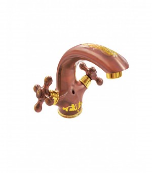 خلاط مغسلة نحاس اوركا برزيلي ( نحت) F خلاط مغسلة نحاس اوركا برزيلي ( نحت) F