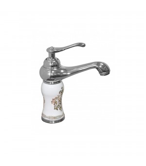 خلاط مغسلة كروم بورسلان أبيض -  صيني # Y-8083