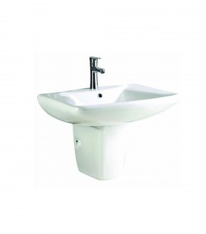 مغسلة معلق بورسلان اوتس أبيض صيني 66.5 × 51.5 سم # B-32637