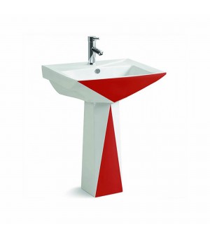 مغسلة أفرنجي اوتس احمر و أبيض صيني # C3961R