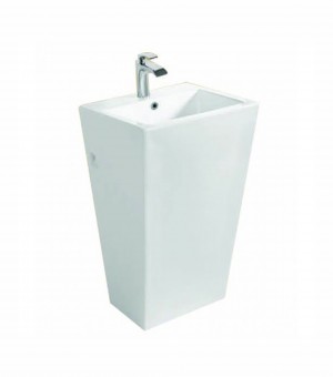 مغسلة بورسلان مربع قطعة واحدة طويل اوتس صيني 45*51*84.5سم # G003