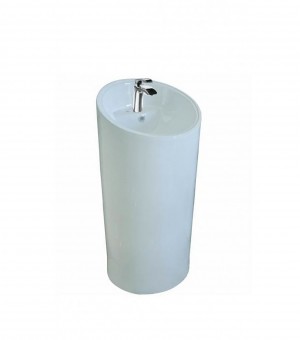  مغسلة بورسلان مدور قطعة واحدة طويل اوتس صيني # G008