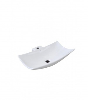 حوض مغسلة اوتس  أبيض  صيني  58 × 40.5 × 1.5 سم # K-376