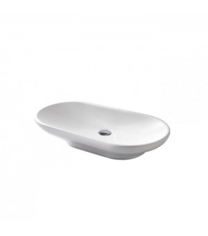 حوض مغسلة بيضاوي فوق الرخام أبيض 600×345×136ملم - صناعة صيني # TOTO - LW181YB