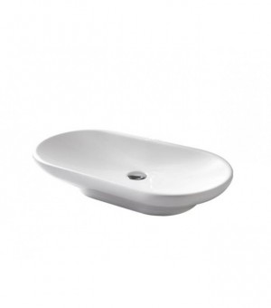 حوض مغسلة بيضاوي فوق الرخام أبيض 600×345×136ملم - صناعة صيني # TOTO - LW181YB