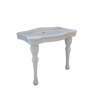 مغسلة بورسلان ابيض - 2 ارجل اوتس صيني 820 × 530 × 840 مم # M80